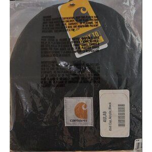 Black Carhartt Beanie (NWT)